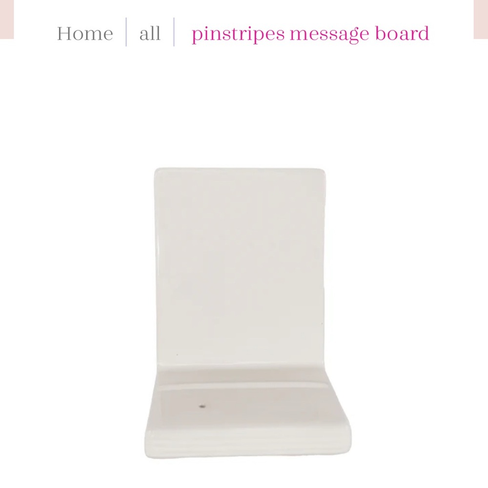 NWT Nora Fleming Pinstripes Message Board
